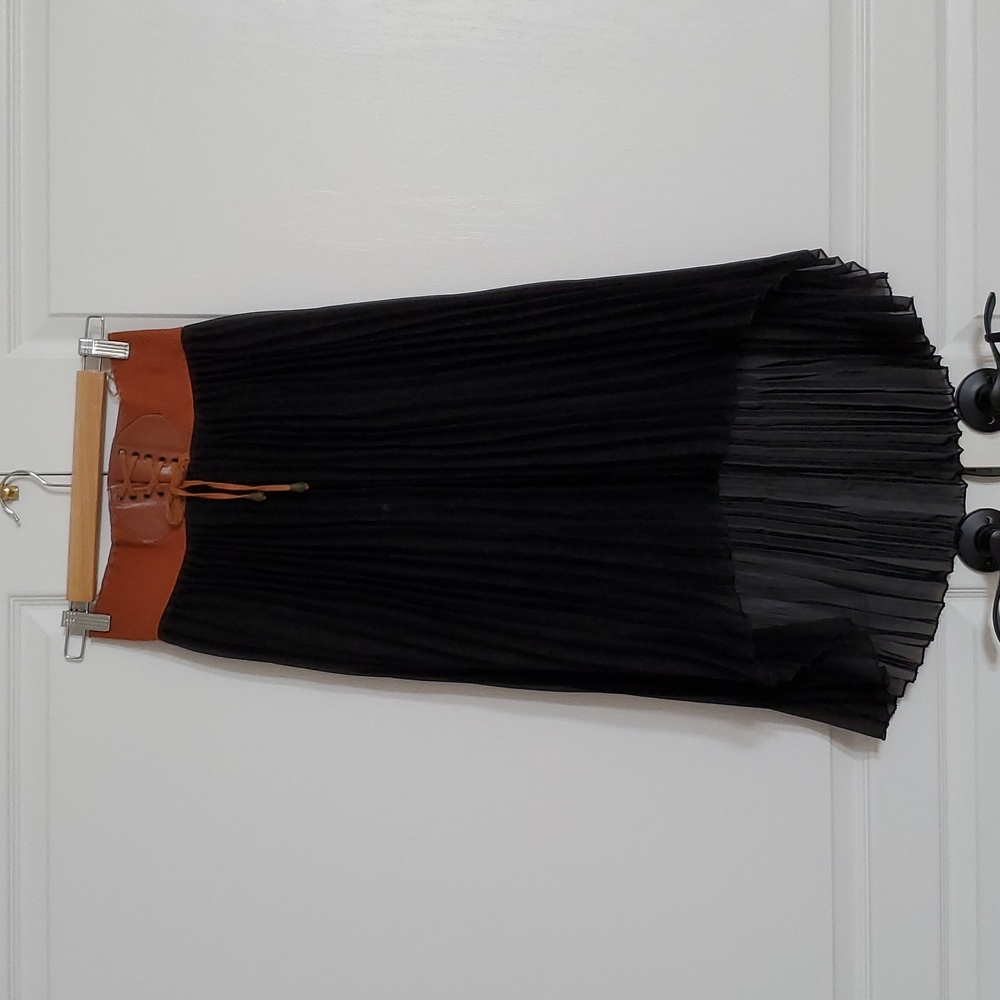 Pleated Chiffon Skirt